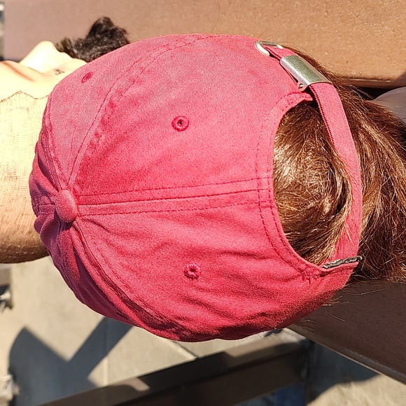 Volcom Stone Tech Delta Hat Red Cap Embroidered Blue Volcom Logo - Picture 5 of 13